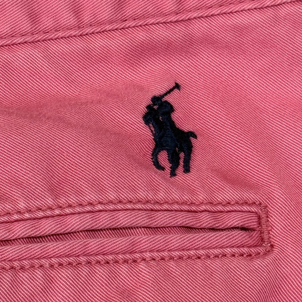 Polo Ralph Lauren Chino Shorts Classic Fit Mens Size 44 Pink Cotton Twill Preppy - Picture 9 of 13